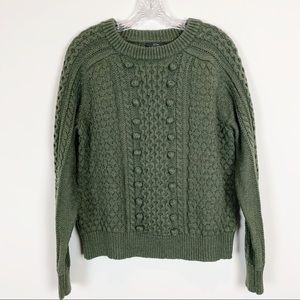 J. Crew wool blend cable sweater